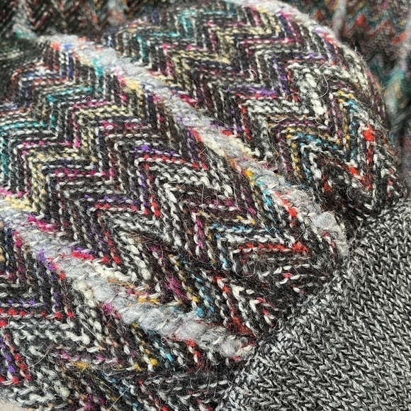 [M] Men’s Vintage Multi Coloured Coogie Style Long Sleeve Sweater Oversized - Picture 6 of 10